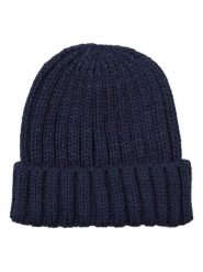 Becksöndergaard Czapka-beanie "Walmer" w kolorze granatowym rozmiar: onesize. Niebieskie czapki Becksöndergaard, bez wzorów, z materiału. Za 84.21 zł.