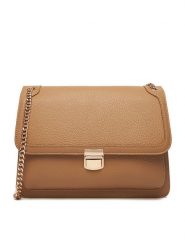 JENNY Torebka C-JEN-L-010-08 Beżowy. Brązowe torebki klasyczne Jenny, bez wzorów, z materiału, bez dodatków. Za 149.99 zł.