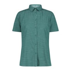 Koszula damska turystyczne CMP 34S6186. Zielone koszule CMP, l, bez wzorów, sportowe, bez kołnierzyka, bez ramiączek. Za 257.50 zł.