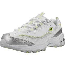 Kapcie SKECHERS DLITES Biały. Białe obuwie domowe Skechers, bez wzorów, z syntetyku, bez zapięcia. Za 321.99 zł.