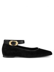 Gino Rossi Baleriny ALISE-2 Czarny. Czarne baleriny Gino Rossi, bez wzorów, ze skóry, bez obcasa. Za 299.99 zł.