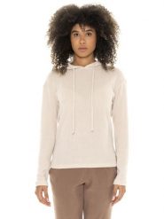 Leone 1947 Warm Touch Damen-Winter-Bluza, gerippter Kapuze zum Überziehen. Czarne bluzy LEONE 1947 APPAREL, xs, bez wzorów, prążkowane. Za 353.64 zł.