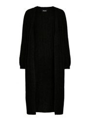 Pieces Kardigan "Maggy" w kolorze czarnym rozmiar: M. Czarne kardigany Pieces, m, bez wzorów, prążkowane. Za 175.95 zł.