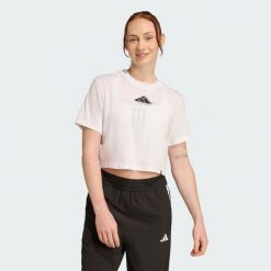 Koszulka CLIMACOOL Vintage Training Graphic. Białe bluzki Adidas, l, bez wzorów, sportowe, bez kołnierzyka, bez ramiączek. Za 149.00 zł.
