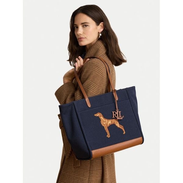 Torebka LAUREN RALPH LAUREN. Niebieskie shopper Lauren Ralph Lauren, bez wzorów, bez dodatków. Za 1,499.00 zł.