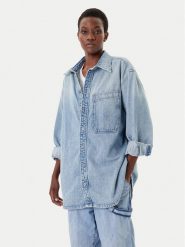 G-Star Raw Koszula jeansowa D27695-D788 Niebieski Oversize. Niebieskie koszule G-Star Raw, m, bez wzorów, z bawełny, retro, bez kołnierzyka, bez ramiączek. Za 539.99 zł.