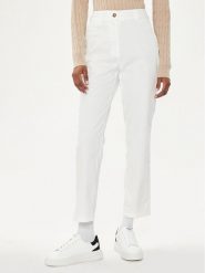 Gant Chinosy 4150261 Biały Slim Fit. Białe spodnie materiałowe GANT, bez wzorów, z bawełny. Za 279.99 zł.