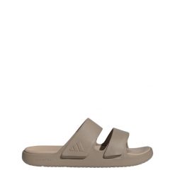 Sandały ZNSORY. Brązowe sandały Adidas, bez wzorów, bez obcasa, bez zapięcia. Za 219.00 zł.