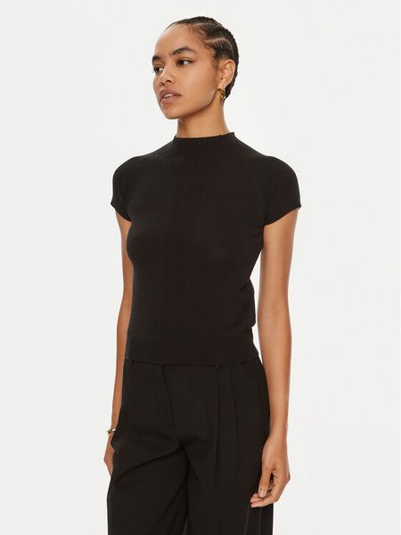 MAX&Co. Golf Quite 2426366011200 Czarny Slim Fit. Czarne golfy MAX&Co., l, bez wzorów, z bawełny, bez ramiączek. Za 289.99 zł.