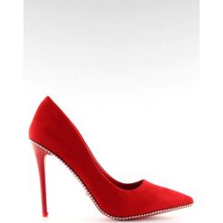 Eleganckie szpilki damskie czerwone NF-23P Red. Czerwone szpilki ButyModne, bez wzorów, z materiału, eleganckie, bez obcasa, na szpilce, bez zapięcia. W wyprzedaży za 109.00 zł.