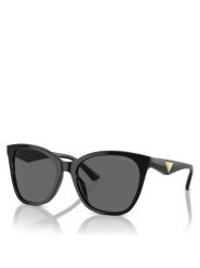 Emporio Armani Okulary przeciwsłoneczne 0EA4222U 501787 Czarny. Czarne okulary przeciwsłoneczne Emporio Armani, bez wzorów, z tworzywa sztucznego. Za 579.99 zł.