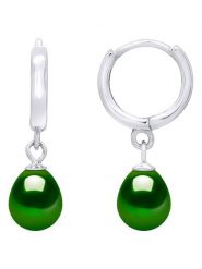 Pearl Addict Srebrne kolczyki-kreole z perłami i cyrkoniami rozmiar: onesize. Białe kolczyki Pearl Addict, z cyrkonią, srebrne. Za 130.99 zł.