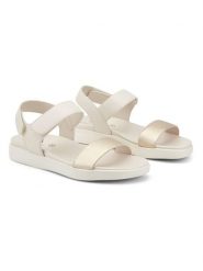 Freyling Sandały w kolorze złoto-beżowym rozmiar: 42. Brązowe sandały Freyling, bez wzorów, klasyczne, z otwartym noskiem, bez obcasa, bez zapięcia. Za 86.99 zł.