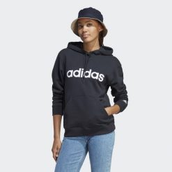 Bluza z kapturem Essentials Linear. Białe bluzy Adidas, xs, bez wzorów, z kapturem. Za 199.00 zł.