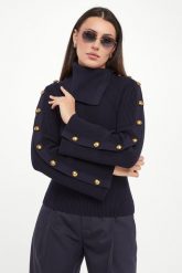 Sweter damski z golfem ELISABETTA FRANCHI. Golfy Elisabetta Franchi, bez wzorów, bez ramiączek. Za 1,799.00 zł.