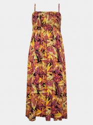 Roxy Sukienka letnia Remember Sun Wvsk ERJWK03146 Szary Slim Fit. Szare sukienki Roxy, na lato, l, bez wzorów, z syntetyku, bez kołnierzyka, bez ramiączek. Za 179.99 zł.
