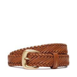 Pasek Damski Calvin Klein. Brązowe paski Calvin Klein, bez wzorów. Za 269.99 zł.