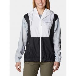 Wiatrówka damska Columbia Lily Basin II. Białe kurtki sportowe Columbia, xs, bez wzorów, z softshellu, bez kaptura, trekkingowe. Za 269.00 zł.