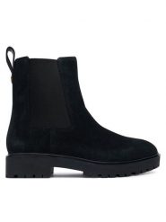LAUREN RALPH LAUREN Sztyblety Allyson 802974477003 Czarny. Czarne botki Lauren Ralph Lauren, bez wzorów, ze skóry, bez obcasa, na płaskiej podeszwie, bez zapięcia. Za 889.99 zł.