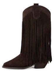 Loft37 Skórzane kowbojki w kolorze brązowym rozmiar: 36. Brązowe kozaki loft37, na zimę, bez obcasa, bez zapięcia. Za 587.99 zł.