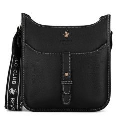 Torebka Beverly Hills Polo Club. Czarne listonoszki Beverly Hills Polo Club, bez wzorów, bez dodatków. Za 179.99 zł.