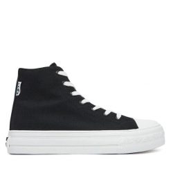 Trampki Roxy. Czarne trampki Roxy, bez wzorów, bez zapięcia. Za 129.99 zł.