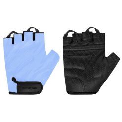 Rękawiczki rowerowe Spokey Ride. Niebieskie rękawiczki Spokey, bez wzorów, sportowe. W wyprzedaży za 24.99 zł.
