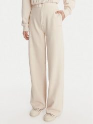 Guess Spodnie dresowe V6RB03 KD761 Kremowy Wide Leg. Białe spodnie dresowe Guess, m, z aplikacjami, z bawełny. Za 294.99 zł.