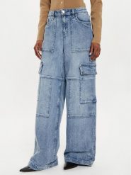 MICHAEL Michael Kors Jeansy MT4905HEB1 Niebieski Wide Leg. Niebieskie jeansy MICHAEL Michael Kors, bez wzorów. Za 1,099.00 zł.