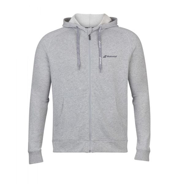 Bluza rozpinana juniorska Babolat Exercise. Szare bluzy BABOLAT, bez wzorów, z bawełny, z kapturem. Za 155.99 zł.