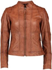 7eleven Skórzana kurtka "Begona" w kolorze jasnobrązowym rozmiar: 36. Brązowe kurtki 7eleven, bez wzorów, ze skóry, bez kaptura. Za 434.99 zł.