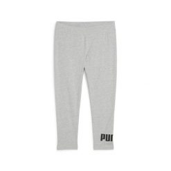 Damskie legginsy 3/4 z małym logo No. 1 ESS PUMA Light Gray Heather. Szare legginsy Puma, l, bez wzorów, z gumy. Za 109.00 zł.