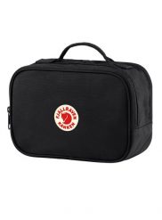 Kosmetyczka Fjallraven Kanken Toiletry Bag - black. Czarne kufry i kosmetyczki Fjällräven, bez wzorów, z bawełny, bez dodatków. Za 219.99 zł.