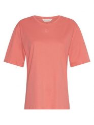 MOSS COPENHAGEN Koszulka "Melea" w kolorze łososiowym rozmiar: XS/S. Pomarańczowe bluzki Moss Copenhagen, s, bez wzorów, z bawełny, bez kołnierzyka, bez ramiączek. Za 82.99 zł.