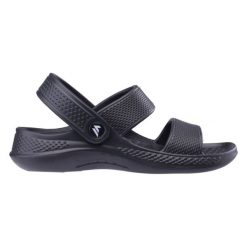 Sandały Martes Essentials Sand 92800598430 czarne. Czarne sandały bez wzorów, bez obcasa, bez zapięcia. Za 80.59 zł.
