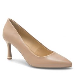 Szpilki Lasocki. Brązowe szpilki Lasocki, bez wzorów, bez obcasa, na szpilce, bez zapięcia. Za 229.99 zł.
