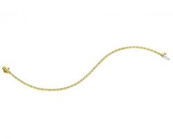 Bransoletka z żółtego złota z brylantami - 18 cm - 0,50 ct - próba 585. Żółte bransoletki Apart, z brylantem, złote. Za 8,990.00 zł.