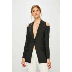 Trussardi Jeans - Żakiet. Czarne marynarki i żakiety Trussardi Jeans, bez wzorów, z elastanu, casualowe. W wyprzedaży za 759.90 zł.