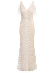 APART Sukienka w kolorze białym rozmiar: 42. Białe sukienki Apart, bez wzorów, bez kołnierzyka, bez ramiączek, maxi. Za 545.19 zł.