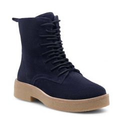 Botki Sergio Bardi. Niebieskie botki Sergio Bardi, bez wzorów, bez obcasa, na płaskiej podeszwie, bez zapięcia. Za 359.99 zł.