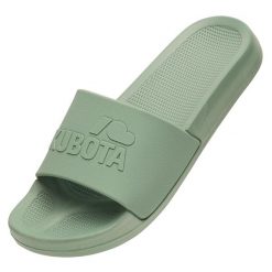 Kubota Klapki Basenowe Basic Plain. Zielone klapki Kubota, bez wzorów, bez obcasa. Za 99.99 zł.