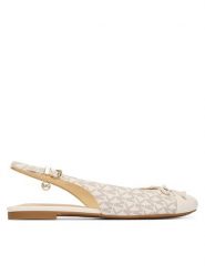 MICHAEL Michael Kors Baleriny Piper 40S6PIFP1B Kremowy. Białe baleriny MICHAEL Michael Kors, bez wzorów, ze skóry, bez obcasa. Za 609.99 zł.
