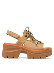 Sorel Sandały REIN CB™ 2113101 Brązowy. Brązowe sandały Sorel, bez wzorów, z nubiku, bez obcasa, na słupku, bez zapięcia. Za 499.99 zł.