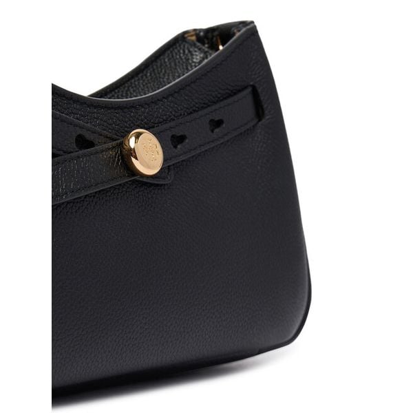 Torebka Tory Burch. Czarne listonoszki Tory Burch, bez wzorów, bez dodatków. Za 876.99 zł.