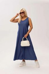 Sukienka denimowa Tessa MAXI – lekko taliowana, z kieszeniami OVERSIZE PLUS SIZE XXL WIOSNA LATO. Sukienki Moda Size Plus Iwanek, do pracy, na lato, plus size, bez wzorów, z poliesteru, biznesowe, bez kołnierzyka, plus size, bez ramiączek, maxi, dopasowane. Za 329.90 zł.