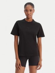 Reebok T-Shirt Ivanna RK25508CCW Czarny Regular Fit. Czarne t-shirty Reebok, l, bez wzorów, z bawełny, bez kołnierzyka, bez ramiączek. Za 79.99 zł.