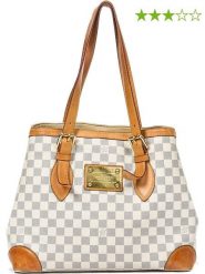 Louis Vuitton Torebka "Hampstead MM" w kolorze kremowo-brązowym - 35,5 x 27,5 x 17 cm rozmiar: onesize. Brązowe torby na ramię Louis Vuitton, w ażurowe wzory, z materiału, na ramię, bez dodatków. Za 4,045.99 zł.