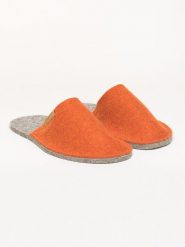 Kitz-pichler Filcowe kapcie "Magicfelt Magic Travel" w kolorze pomarańczowo-szarym rozmiar: 46/47. Pomarańczowe obuwie domowe Kitz pichler, bez wzorów, z materiału, bez zapięcia. Za 121.99 zł.