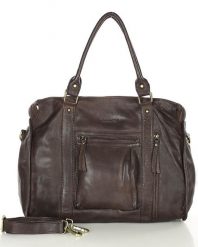 Shopper skórzany MARCO MAZZINI czekoladowy vs114c. Brązowe shopper bez wzorów, ze skóry, biznesowe, bez dodatków. Za 365.75 zł.