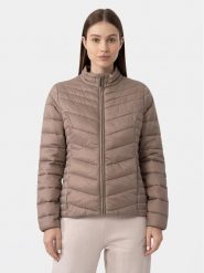 4F Kurtka przejściowa 4FAW23TDJAF224 Brązowy Slim Fit. Brązowe kurtki 4f, l, bez wzorów, z syntetyku, bez kaptura. Za 179.99 zł.